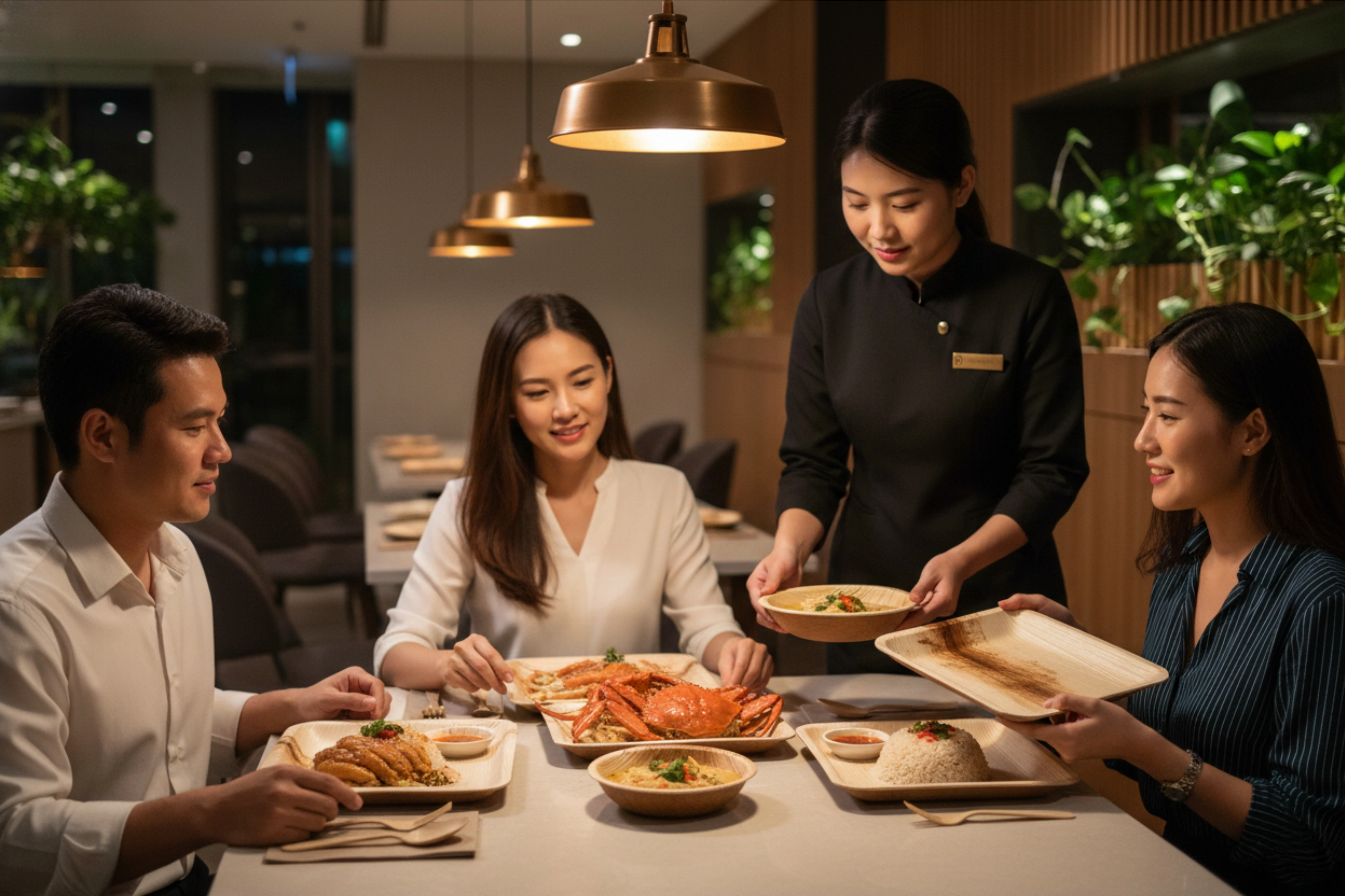 Singapore restaurants going green with sustainable plates